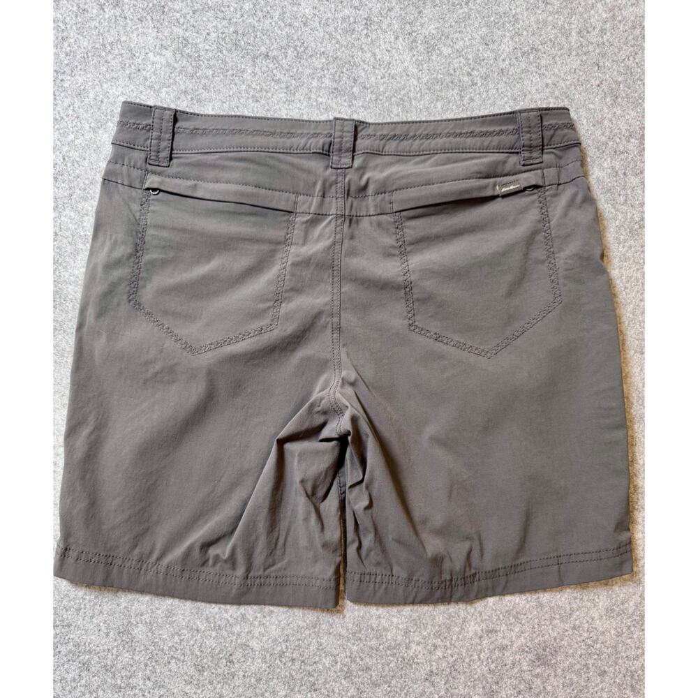 Eddie Bauer Womens 6 Gray Hiking Shorts Stretch Nylon Outdoor Trail - Picture 2 of 11